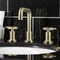 Kingston Brass KS142RKXBB Widespread Bathroom Faucet with Push Pop-Up, Brushed Brass KS142RKXBB - alternate 3